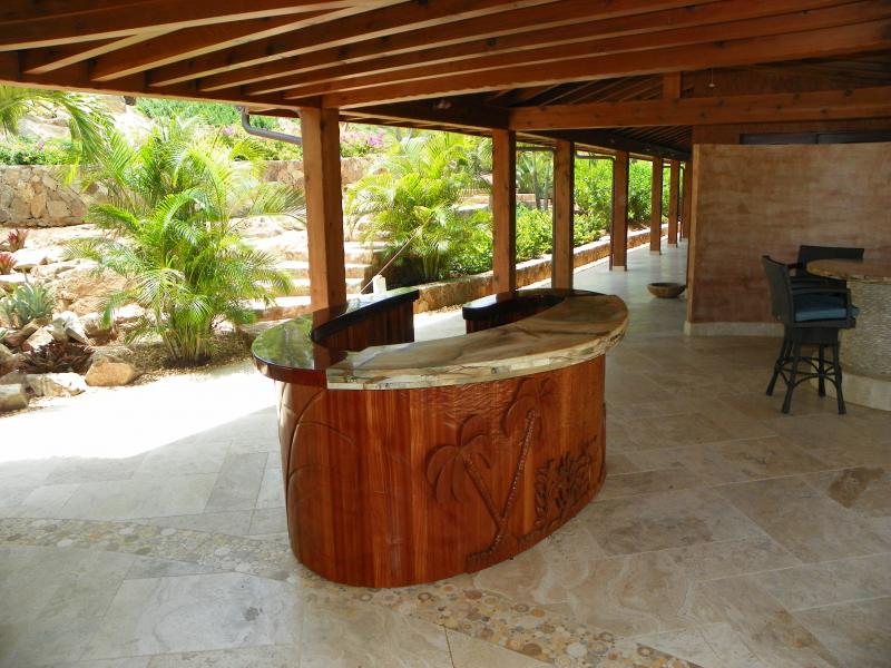 Hand Carved Mahogany Reception Desk