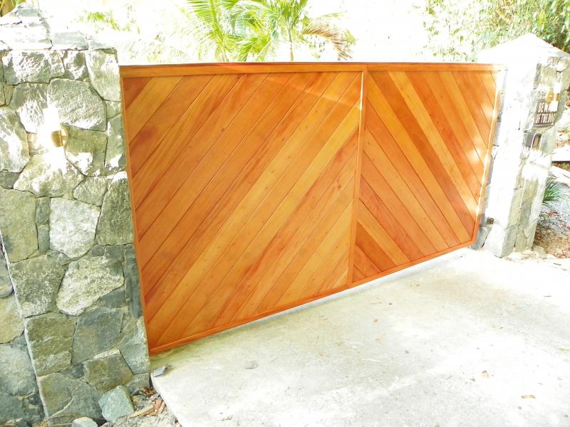 Solid Mahogany gate